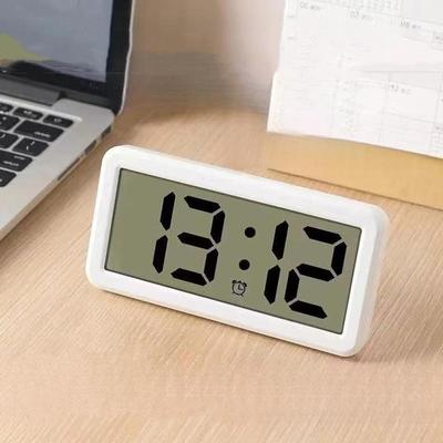 Sveglia digitale alimentata a batteria con visualizzazione di data e ora, funzione snooze, orologio da tavolo, 12/24 ore, orologio LCD da parete con batteria CR2032