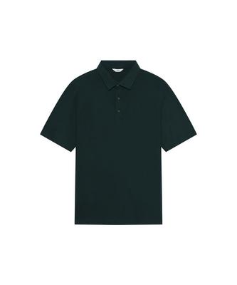 NOTIG 100% Cotton Solid Collared Short Sleeve T-Shirt Green