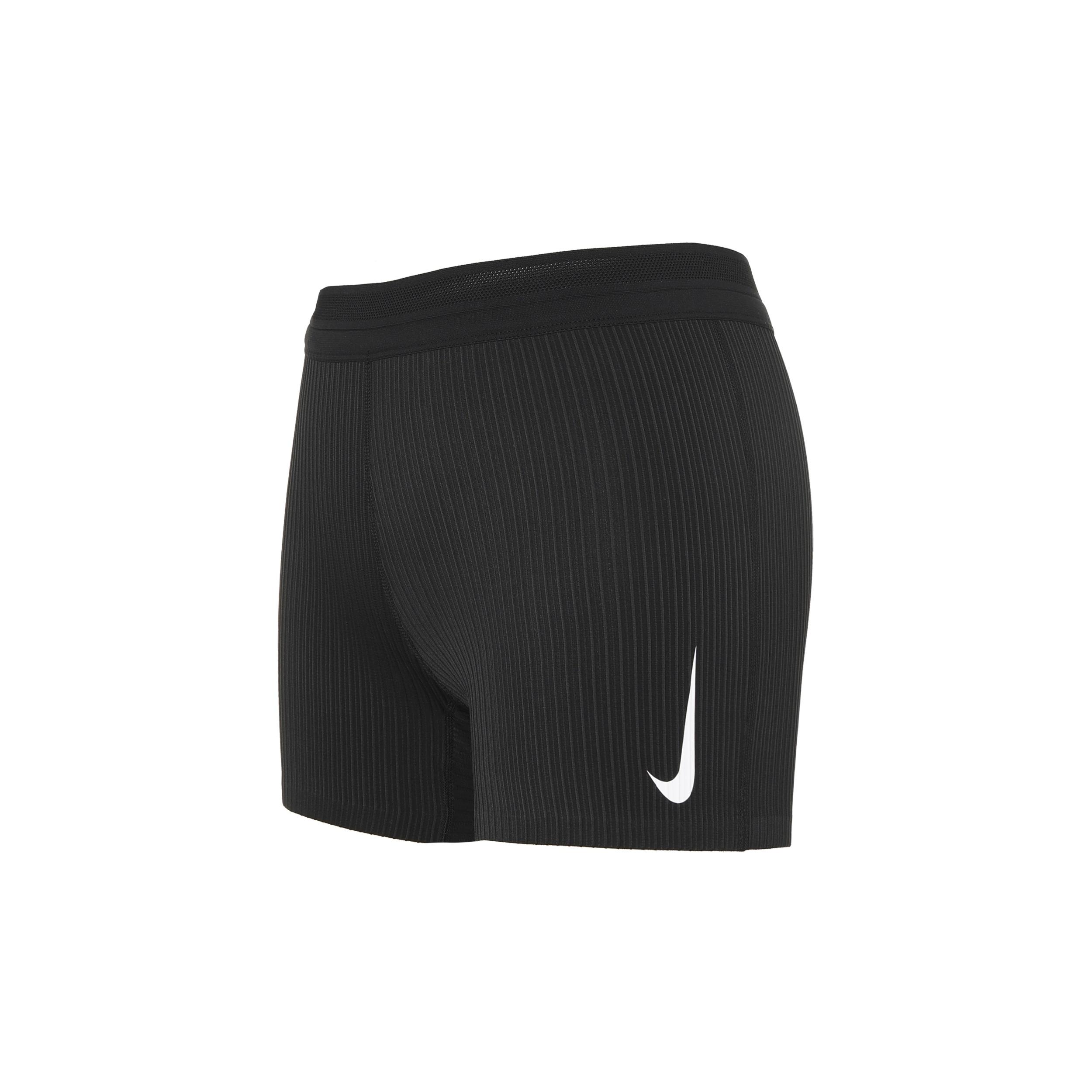 (WMNS) Nike Aeroswift Casual Sports Breathable Tight Running Shorts Black Women s CJ2368-010 L