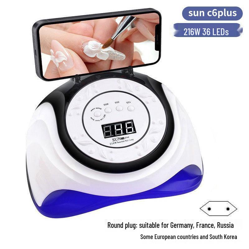 Dazzling 256W LED Nail Curing Lamp, Quick Dry Gel Lamp for Salon Use