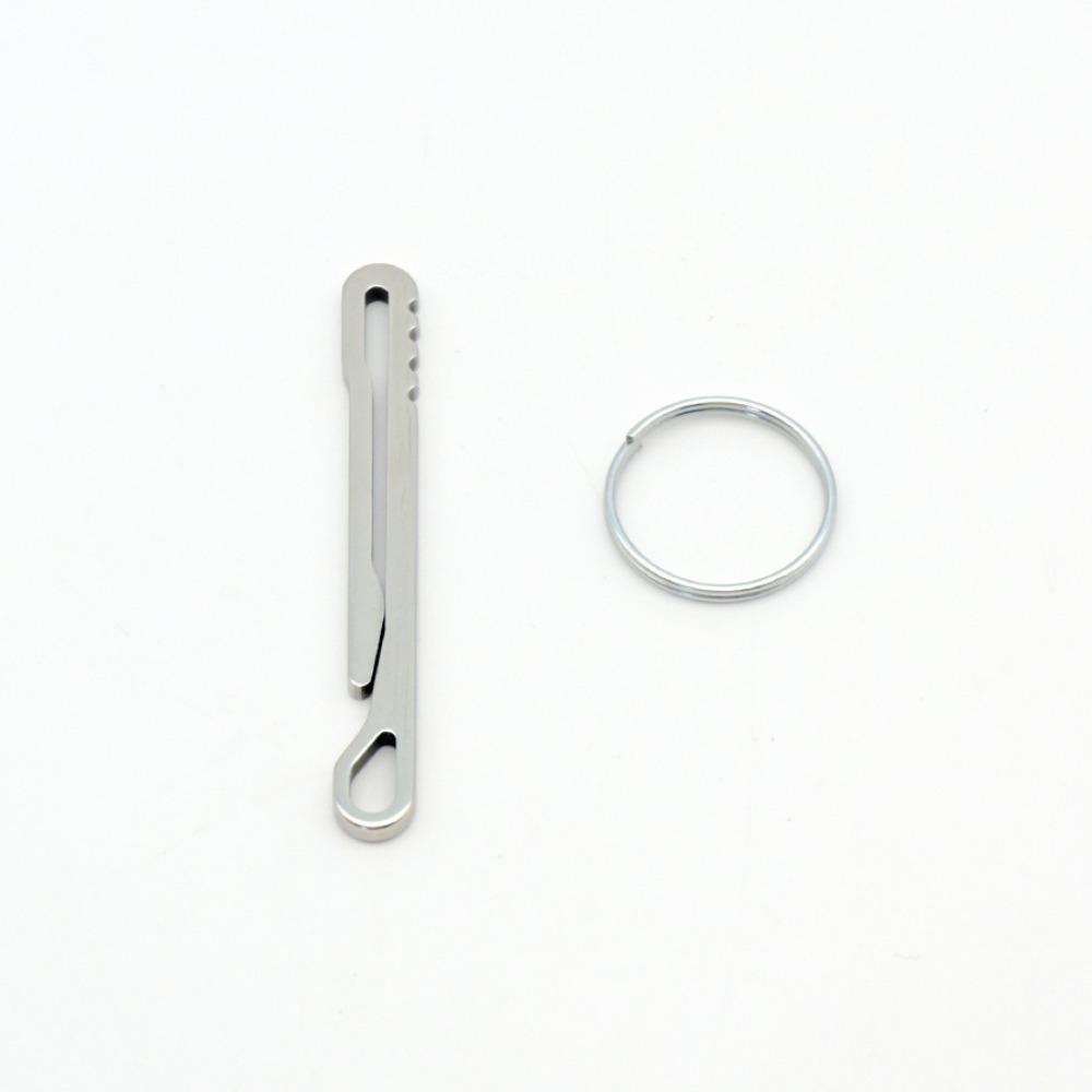 Stainless Steel Outdoor Keychain Ultra Thin Carabiner Outdoor EDC Gadget Durable Multipurpose Outdoor Emergency Tools