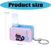 Interactive LED Keyring For Evening Key Finding And Finger Exercise Shatterproof Plastic Construction Keychain