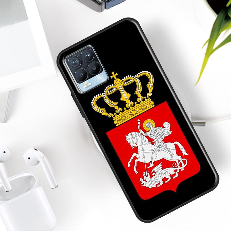 Georgia Flag Case For Realme 15 11 Pro Plus 12 13 14  C71 C75 C55 C51 C53 C25 C63 C61 C65 C67 GT6 GT7 Pro