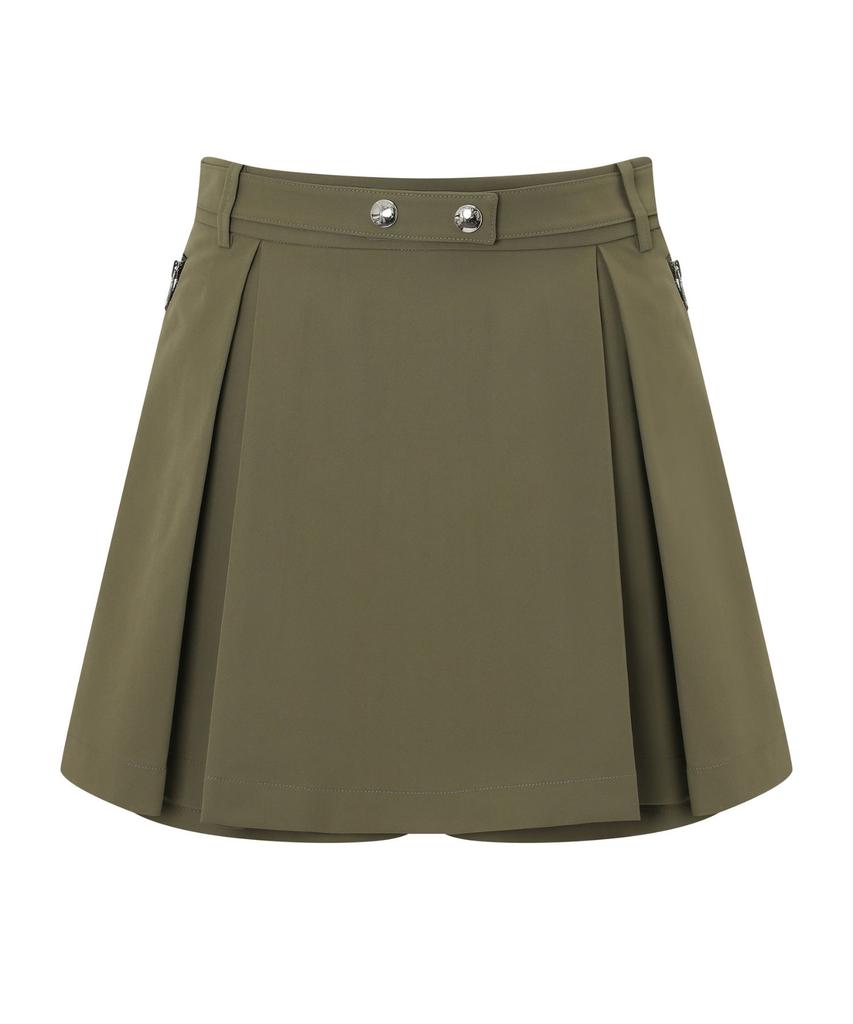 MONDAYFLOW Pleated Cover Pants_Khaki