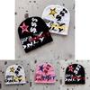 Fashion Knit Hat With Star And Letter Embroidery Design For Streetwear Fans