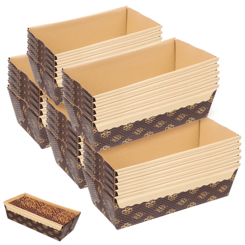 25 szt. Papierowe foremki do pieczenia chleba, formy do pieczenia, naczynia, niebieskie opakowanie, tacki na ciasto, wyściółki do prostokątnych mini miseczek, muffinek