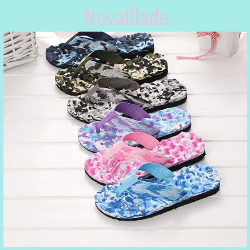 Premium Quality Camouflage Flat Slippers With Comfortable Massage Features For Summer