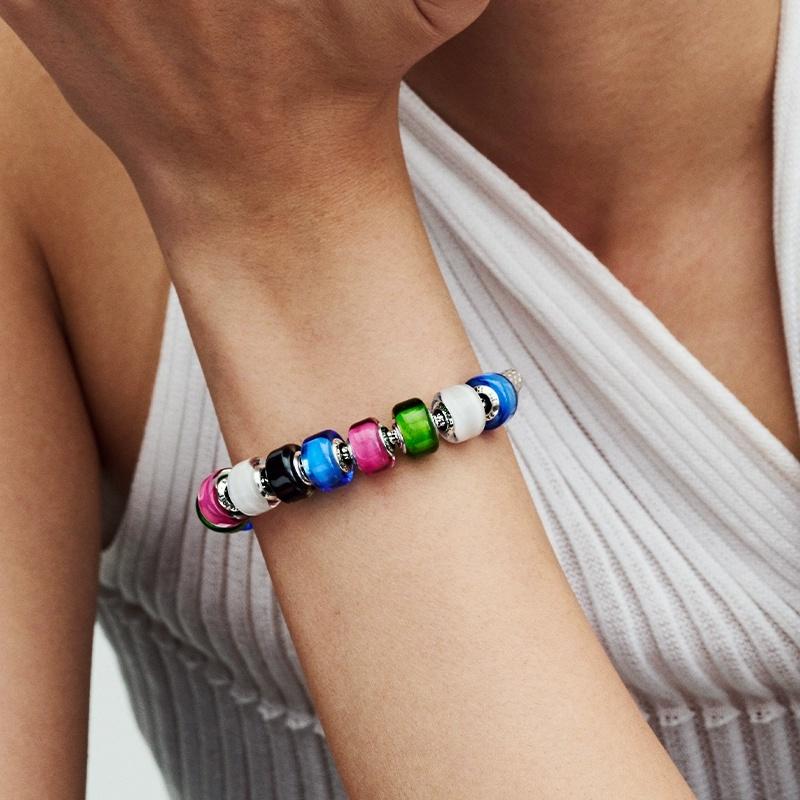 Colored Glaze Series Charm Beads Applicable To Original European Plating Copper Jewelry & Diy Making Unique Fine Gift