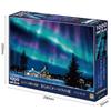 Epoch Jigsaw Overseas Memorable Brilliant Sparkling Aurora Night Finland Includes and Score Ticket 1000-Piece Puzzle, Landscapes, Landscapes, -