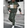 Ensemble Hoodie et Pantalon de Jogging Simple à Rayures Imprimé 3D pour Homme Sweatshirts Pantalons de Jogging Ensemble Décontracté Deux Pièces