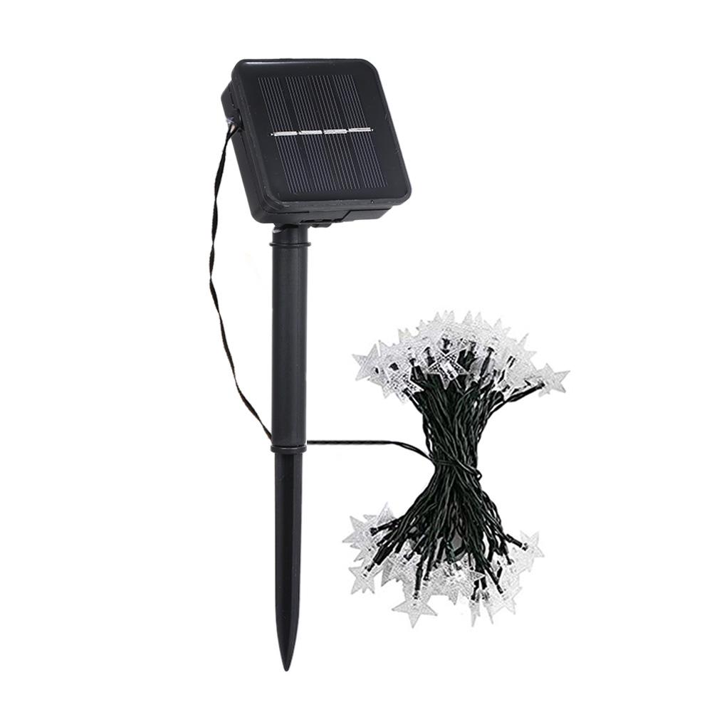 5M/16.4Ft 20LEDs Solar Powered Energy Fairy String Light Lawn Lamp with 8