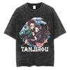 Anime Demon Slayer Rengoku Kyoujurou Graphic Printed Tshirt Men Women Manga T-shirts Washed Cotton Tee Harajuku Male T Shirt