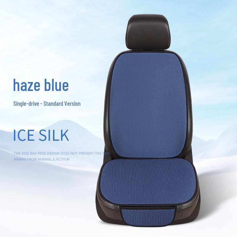 Set di cuscini per seggiolino auto: Seta di Ghiaccio, Antiscivolo, Traspirante, Sette Pezzi, Universale per Tutte le Stagioni.