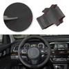 For Kia K5 Optima 2014 2015 Microfiber Leather Car Interior Accessories Hand Braid Steering Wheel Cover Trim