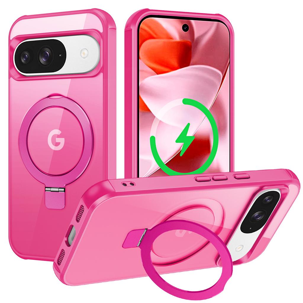 Phone Case For Google Pixel 10 Pro/10/9 Pro/9 Magnetic Case Ring Holder Kickstand TPU + PC Cover