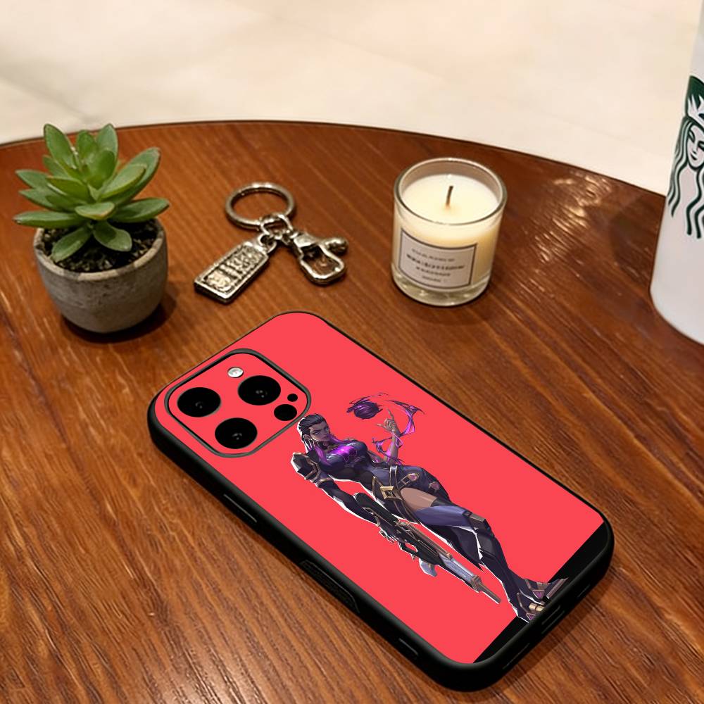 Reyna Valorant Phone Case Soft Silicone Black For IPhone 17 16 15 14 13 12 11 X XR Plus Pro Max Plus