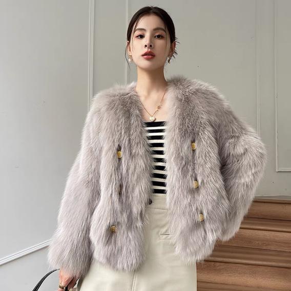 WTEMPO Autumn Winter Imitation Fur Solid Color Versatile Plush Coats Women Large Size Loose Casual Warm Jackets