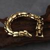 Bracciale Vichingo Vintage Acciaio Inossidabile Uomo Biker Drago Nordico Amuleto di Odino Ouroboros Gioielli Regalo per Lui