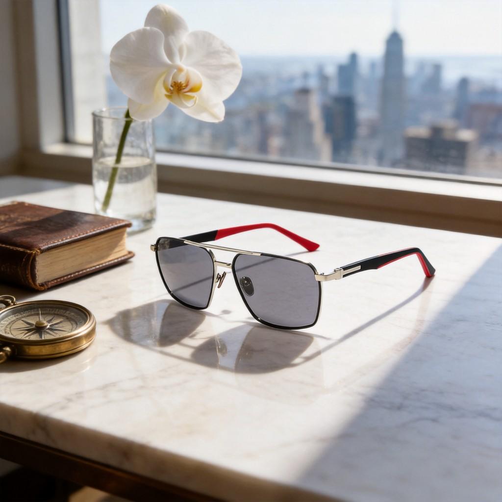 Vintage Metal Sunglasses With Polarized Protection For Fashion Trendsetters