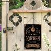 Vintage Metal Tin Sign Magic Kitchen Halloween Decor Wall Art 12x8 Inch
