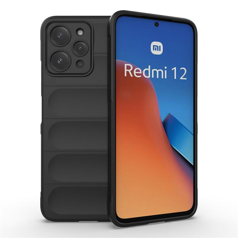 

Для Funda Xiaomi Redmi 12 Чехлы Xiaomi Redmi 12 Чехол Приятный для кожи Противоударный Силиконовый ТПУ Защитный Чехол для Телефона Задняя Крышка Redmi 12 Redmi 12 4G чёрный