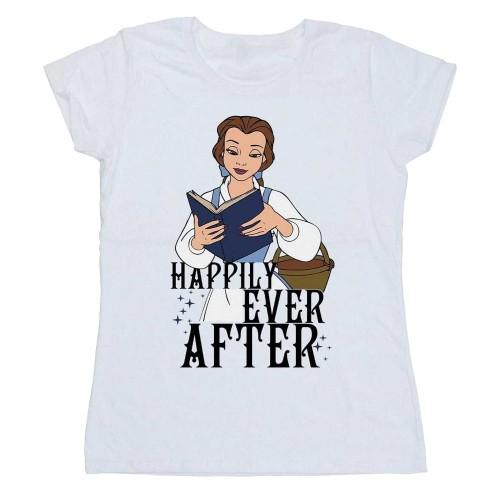 Beauty And The Beast Womens/Ladies Happily Ever After Reading T-Shirt