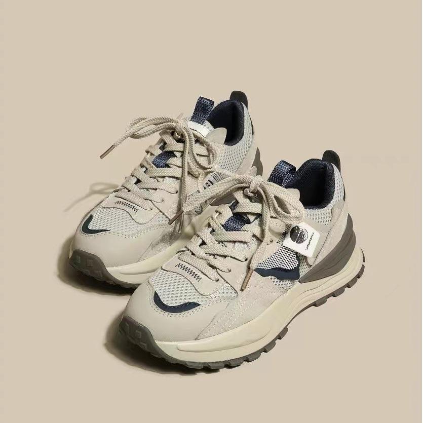 [Amano] Damen-Dad-Schuhe mit dicker Sohle 2025 neu Forrest-Gump-Schuhe atmungsaktiv und vielseitig lässige Sportschuhe ins Tide