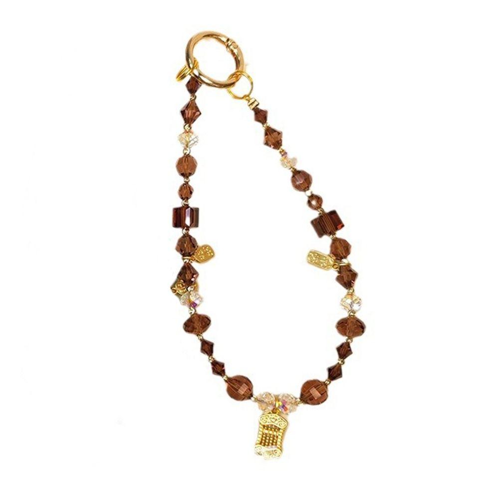 

Подвесной шнурок Шарм для телефона Веревка Защита от потери Чокер для телефона Цепочка для мобильного телефона Ремешок кофейный