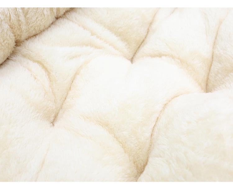 Autumn/Winter Warm Velvet Pet Bed: Thickened Oval Cat & Dog Bed