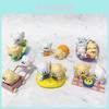Adorable Maltese Puppy Figurine Blind Box Set Featuring Six Colorful Pvc Collectibles