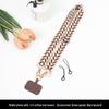 Besticktes Weinblatt Handy-Lanyard: Verstellbarer Crossbody-Gurt mit Perlenanhänger für Hals und Schulter