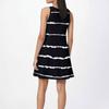 Women's Fashion Beach Dress Sleeveless Round Neck Stripe Print Dress