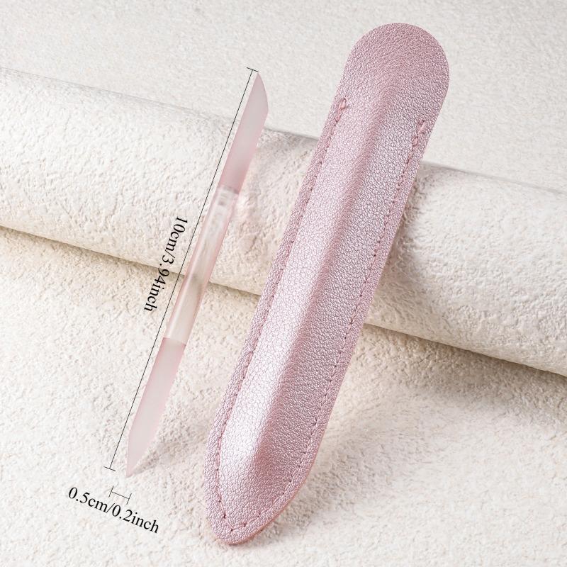 1 STK zylindrische sandgestrahlte Glasnagelfeile Maniküre Nano-Kristall Gravurstift Polieren Nano-Feile Nagelfeilen-Set