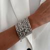 Contemporary Square CCB Bracelet Geometric Artisanal Design Sturdy Wear Resistant Jewelry For Modern Fashion Lovers