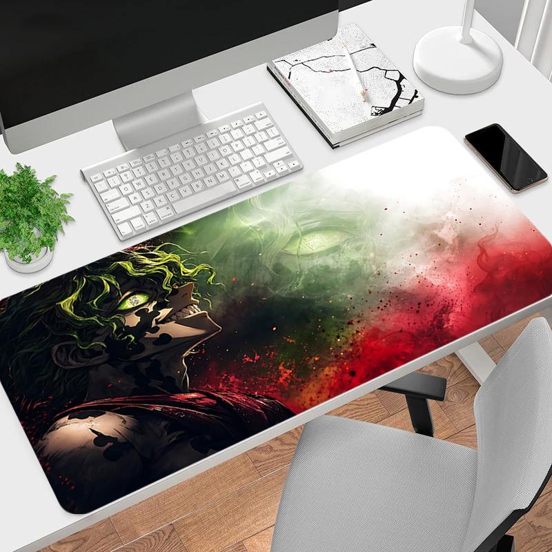 1Pc Dark Fantasy Warrior Gaming Mouse Pad Keyboard Desk Mat Non-slip Rubber Lock Edge Waterproof Computer Mousepad for Office Home Decor S1261