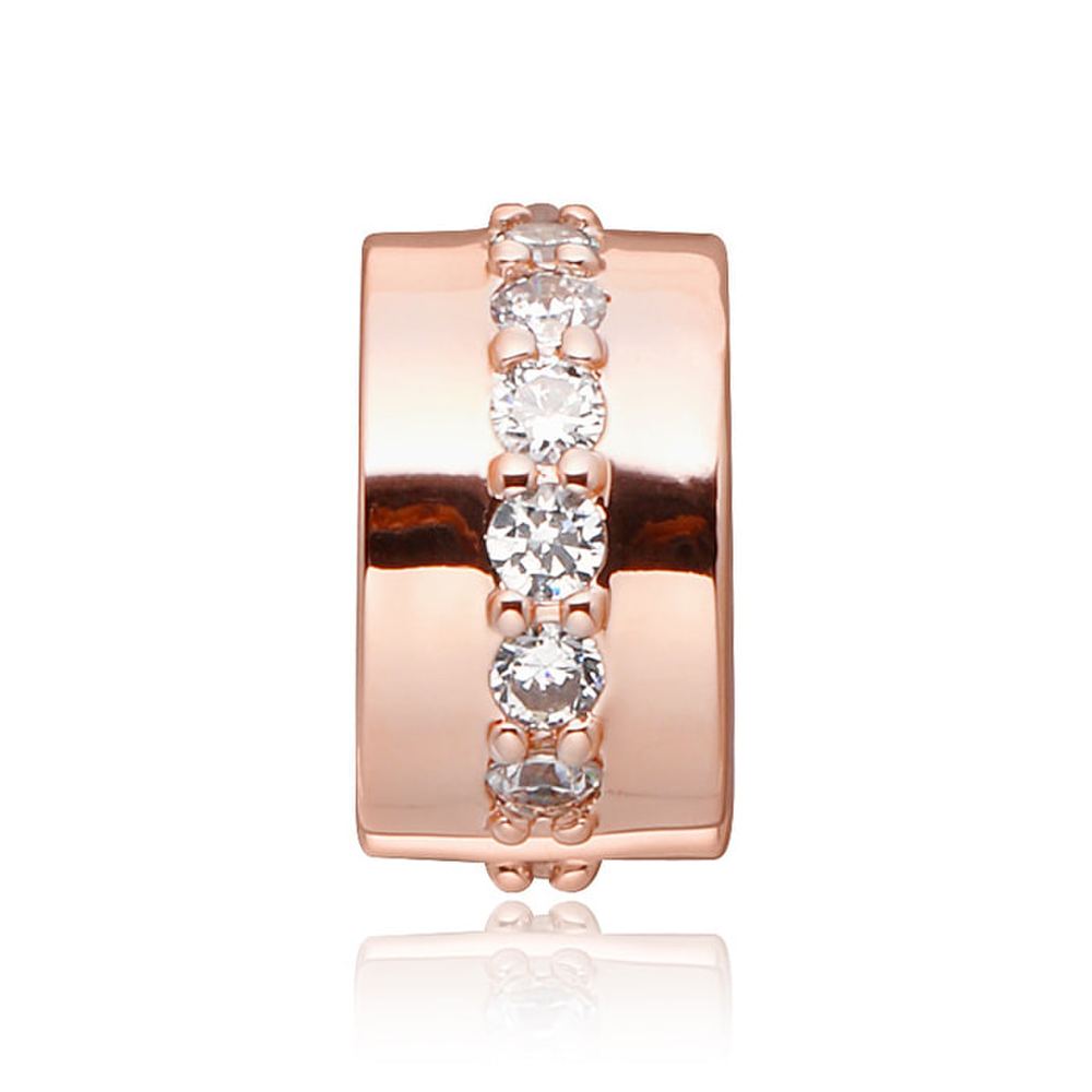 Pandora 781972Cz Rose Shining Path Clip Charm