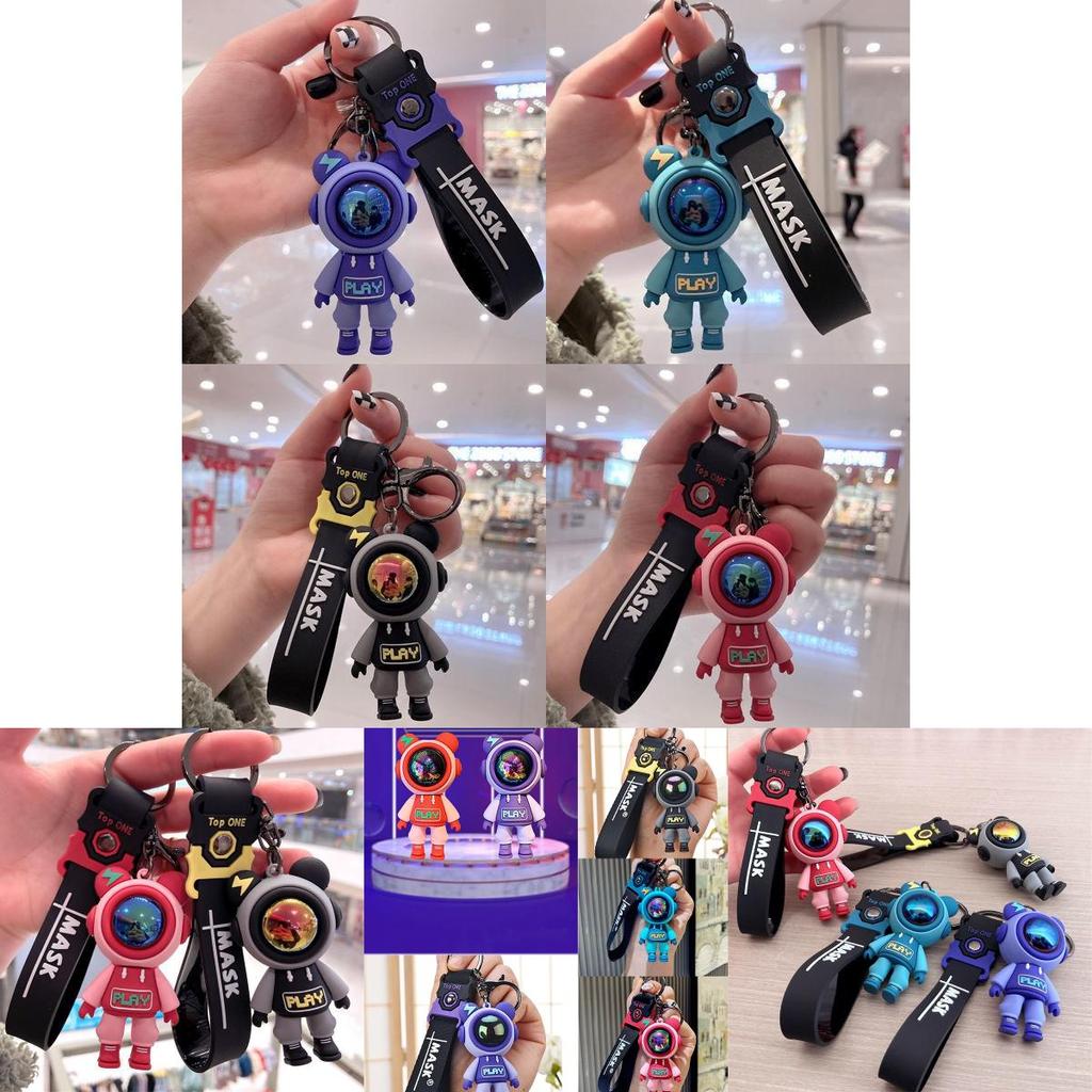 High-quality Silicon Astronaut Key Chain Ring