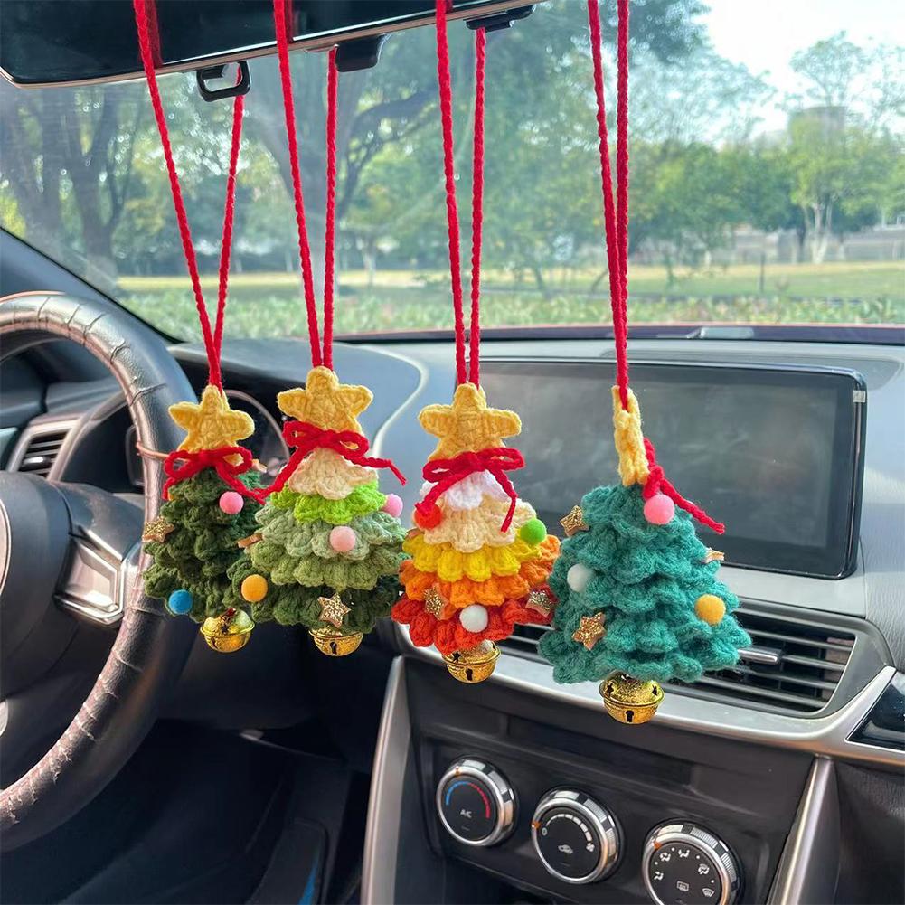 

Christmas Wind Chimes Xmas Crochet Hanging Pendent Creative Crochet Christmas Tree 2025 New Year Christmas Decor