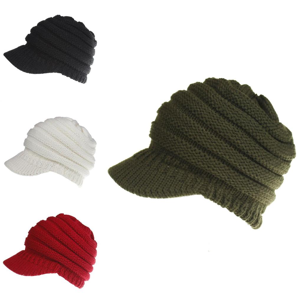 Cozy Women's Stretch Knit Hat Ponytail Beanie For Winter Warmth And Style