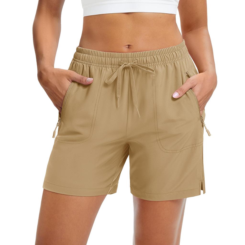 Shorts de Verano para Mujer Casual de Cintura Alta de Pierna Ancha