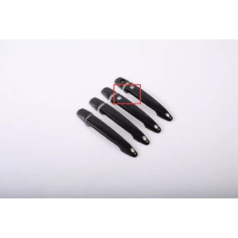 For Toyota Highlander 2008-2013 Glossy Black Side Smart Door Handle Cover Trim