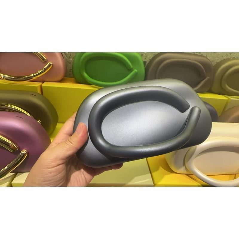 Trendy Classic Round Box Clutch Bag Dinner Bag Acrylic Bag Retro Metal Handle Shoulder Crossbody