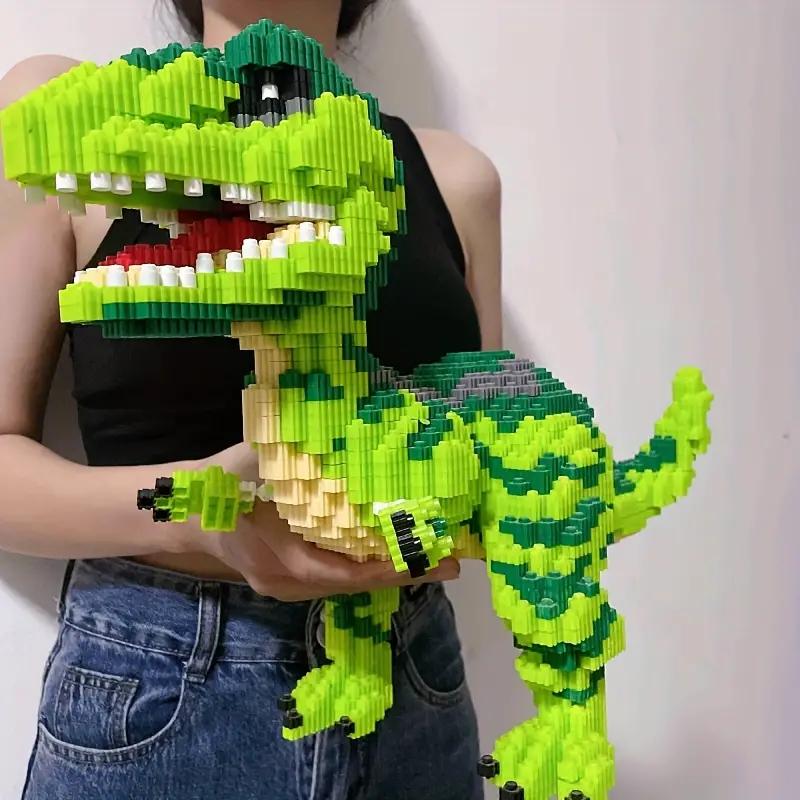 4000 Kostek Dinosauři a Zvířata - Vzdělávací 3D Puzzle, Manuální Stavebnice, Vhodné jako Sváteční Dárky a Chr
