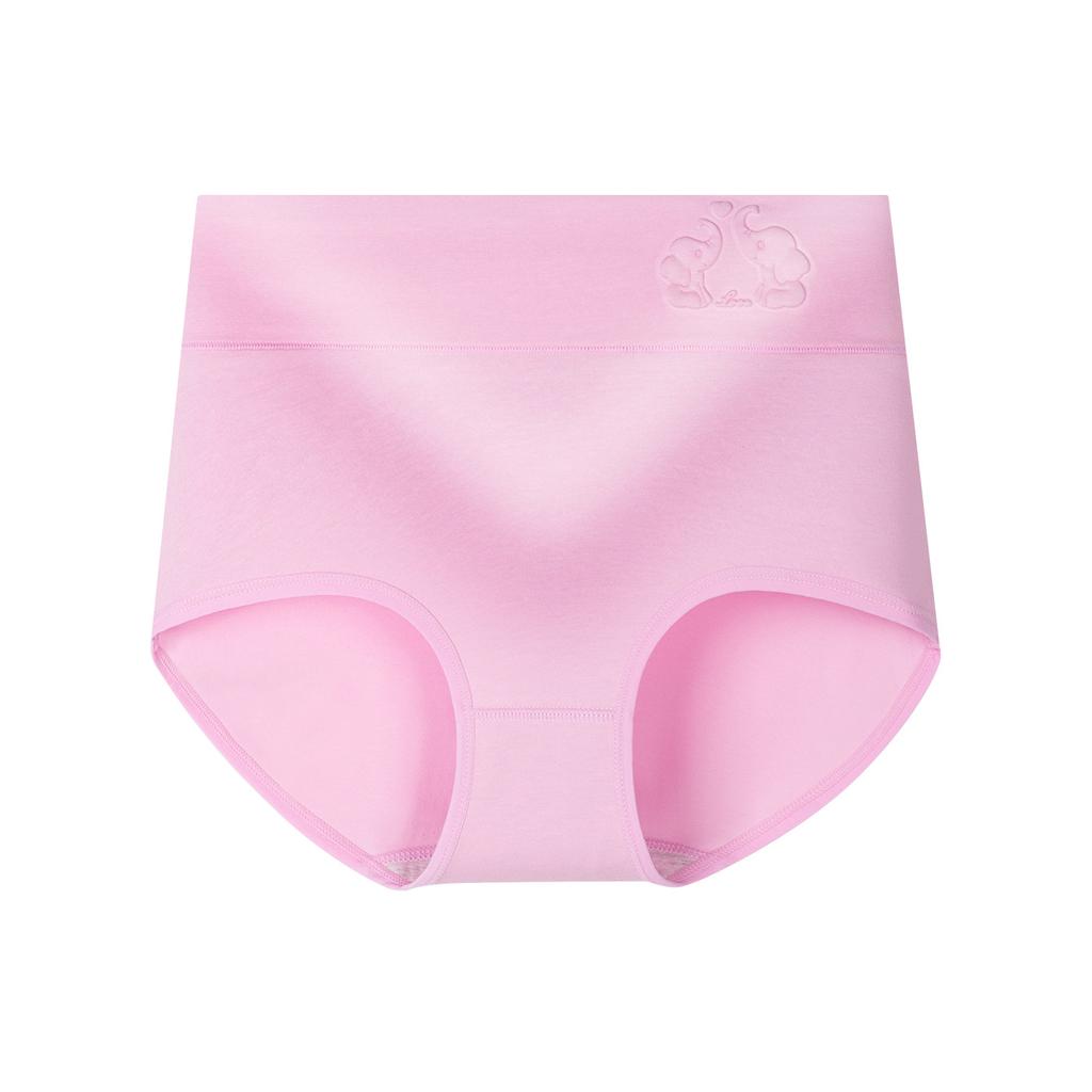 Plus Size Women's Pure Cotton 10A Antibacterial Cotton Crotch High Waist Tuck Briefs