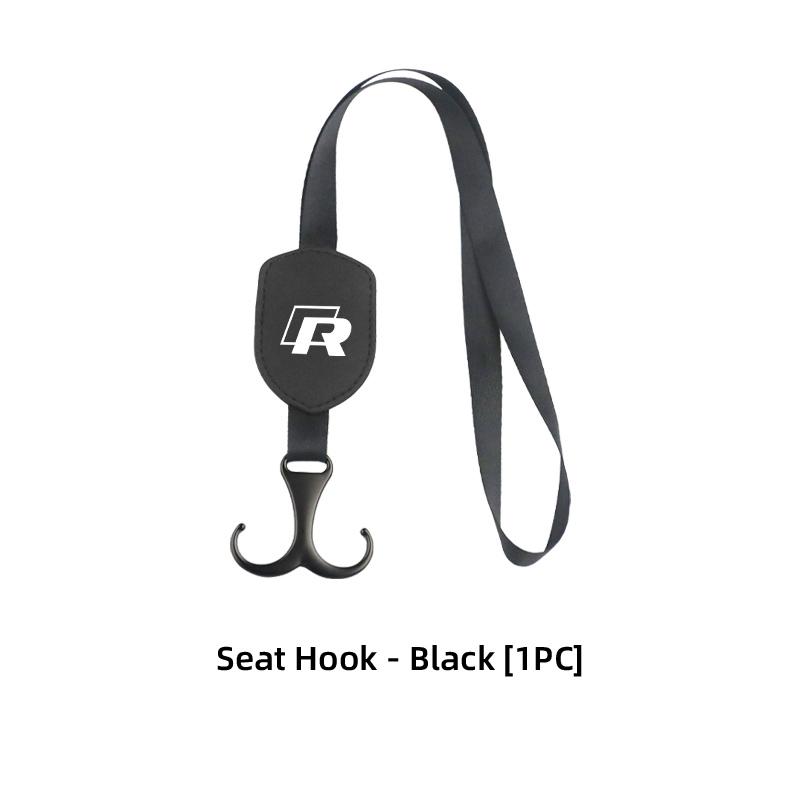 WET1 For Volkswagen VW Car Headrest Double Hook Black Rope Fixed Hook Adjusting Hanger Polo Jetta Sagitar Magotan Passat B5 B6 B7 CC