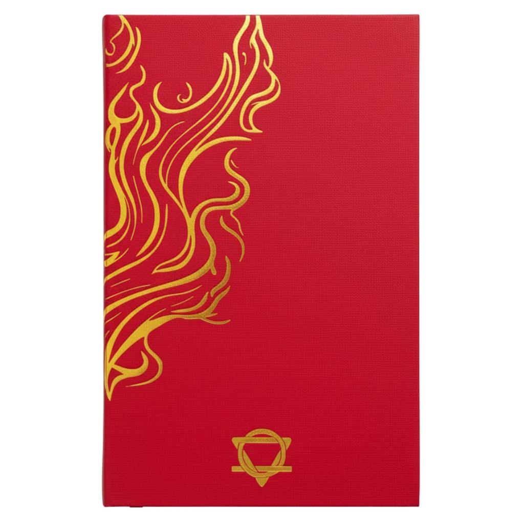 Red Wellness Journal – 120 Pages – Golden Mandala and Lotus