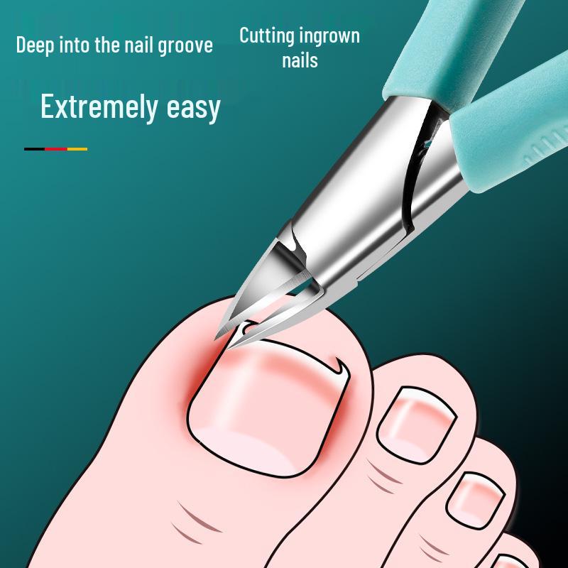 In Stock Toenail Clippers Set: Angled Tip, Eagle Beak Design for Ingrown Nails and Foot Care