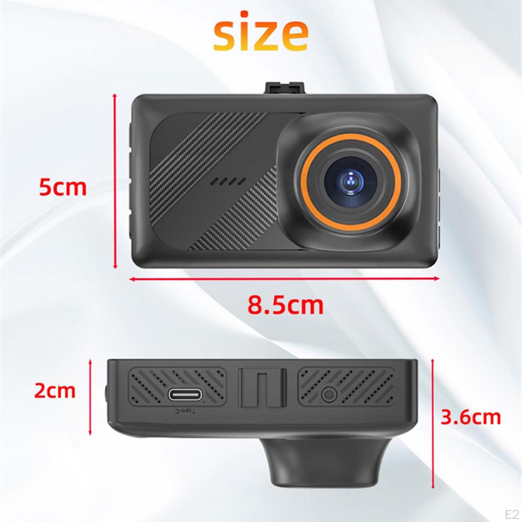 Car Camera Vehicle Driving Recorder Night Visive Road Video 3 inch 170° Wide Angle DVR