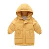 Fashion Children's Down Jacket Boys and Girls Mid-Length Thickened Cotton-Padded Coat