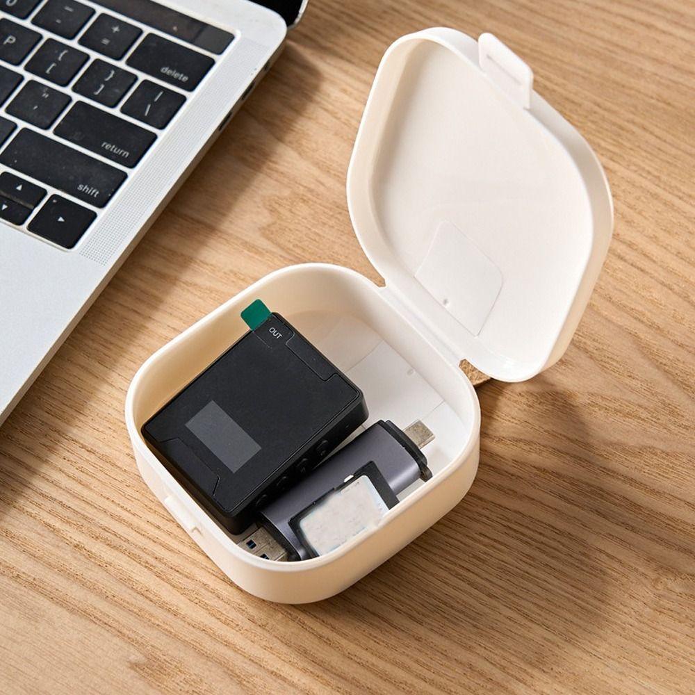 Mini Organizer na Biżuterię Kolczyki Plastikowy Etui Uchwyt na Słuchawki Torba Podróżna do Przenoszenia